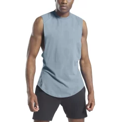 Men's Cotton Fitness Training Running Tank Tops Summer Sleeveless Basketball Sports Fitness Training Vest