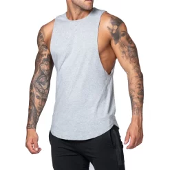 Men Sleeveless Muscle Fitness Tank Top Bodybuilding Workout Gym Sport Stringer Shirts